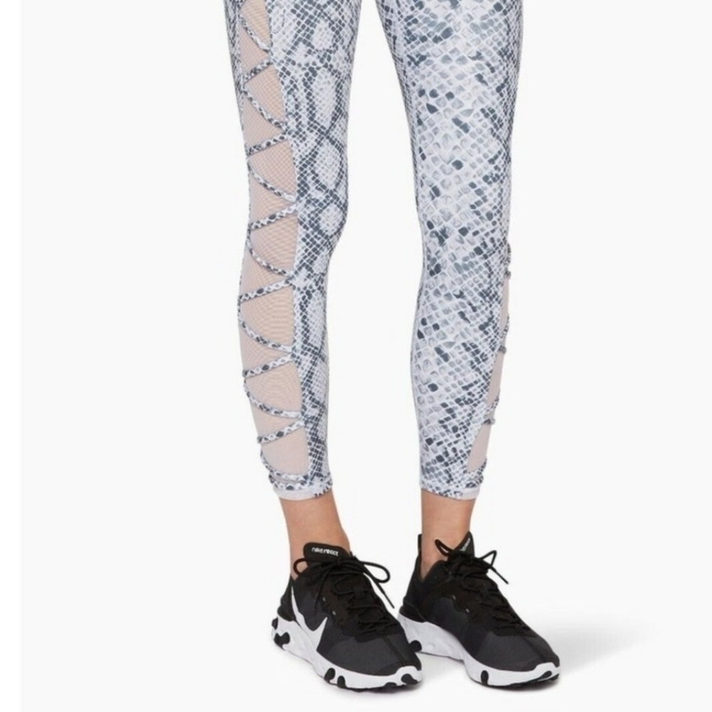 Good American Python Zig‎ Zag High Waist Leggings… - image 5